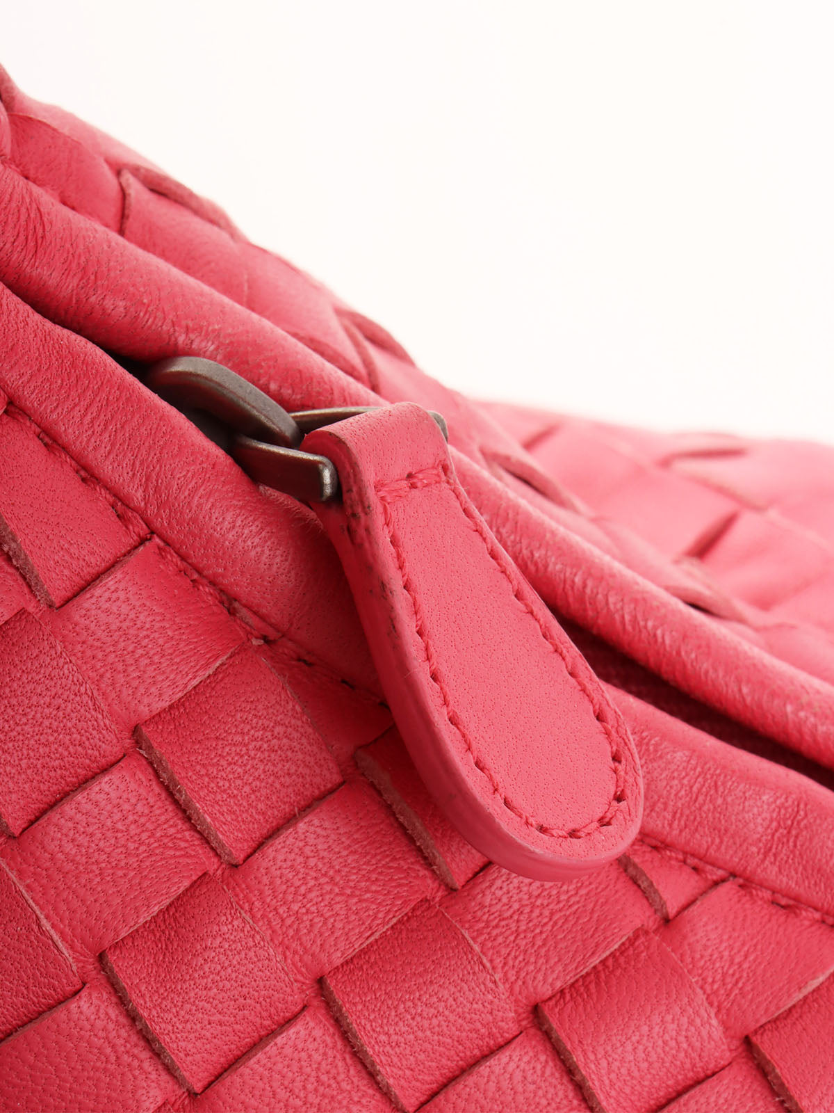 Pink Intrecciato Hobo Bag