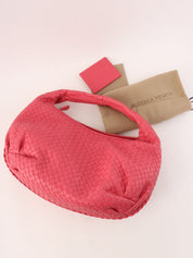 Pink Intrecciato Hobo Bag