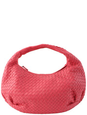 Pink Intrecciato Hobo Bag