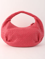 Pink Intrecciato Hobo Bag
