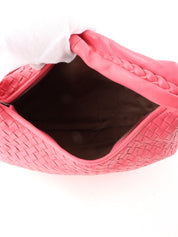 Pink Intrecciato Hobo Bag