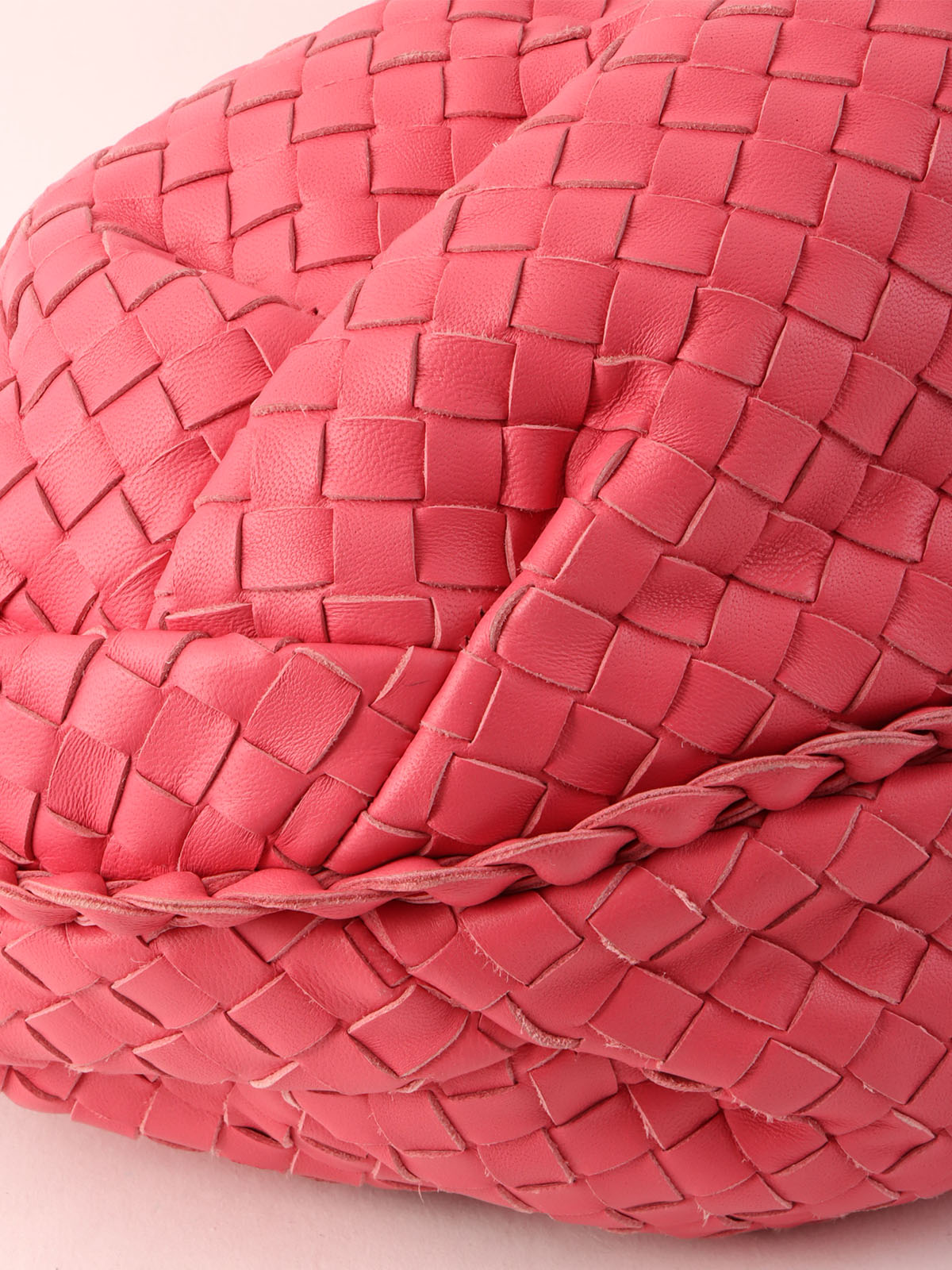 Pink Intrecciato Hobo Bag