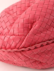 Pink Intrecciato Hobo Bag