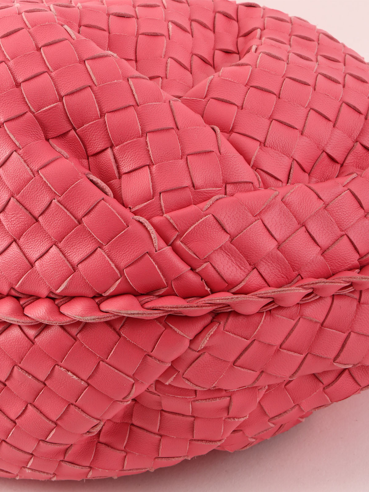 Pink Intrecciato Hobo Bag