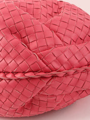 Pink Intrecciato Hobo Bag