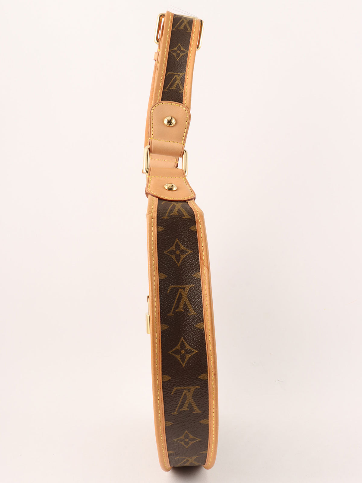 2006 Monogram 帆布Perforated Demilune 棕色/橙色