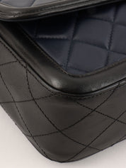 2014年頃製 バイカラーCCマークチェーンショルダーバッグ ネイビー/ブラック