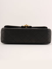 2014年頃製 バイカラーCCマークチェーンショルダーバッグ ネイビー/ブラック