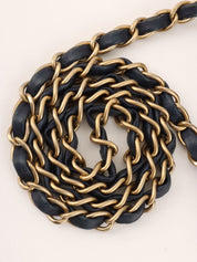 2014年頃製 バイカラーCCマークチェーンショルダーバッグ ネイビー/ブラック