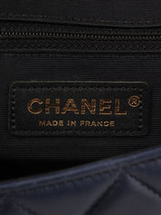 2014年頃製 バイカラーCCマークチェーンショルダーバッグ ネイビー/ブラック