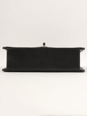 1998 Caviar Skin Classic Flap Chain Bag in Black