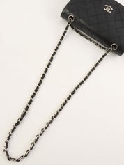 1998 Caviar Skin Classic Flap Chain Bag in Black