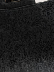 1998 Caviar Skin Classic Flap Chain Bag in Black