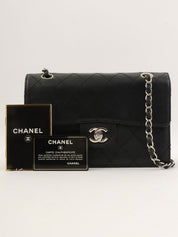 1998 Caviar Skin Classic Flap Chain Bag in Black