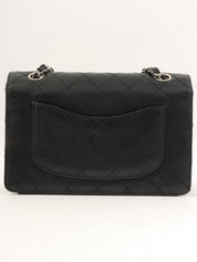 1998 Caviar Skin Classic Flap Chain Bag in Black