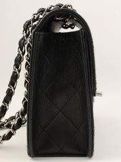 1998 Caviar Skin Classic Flap Chain Bag in Black