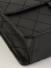 1998 Caviar Skin Classic Flap Chain Bag in Black