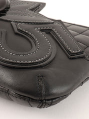 Camellia Chocolate Bar Chain Bag Mini Black (2005)