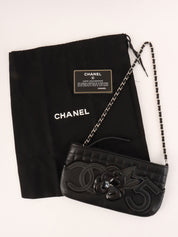 Camellia Chocolate Bar Chain Bag Mini Black (2005)