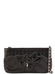Camellia Chocolate Bar Chain Bag Mini Black (2005)