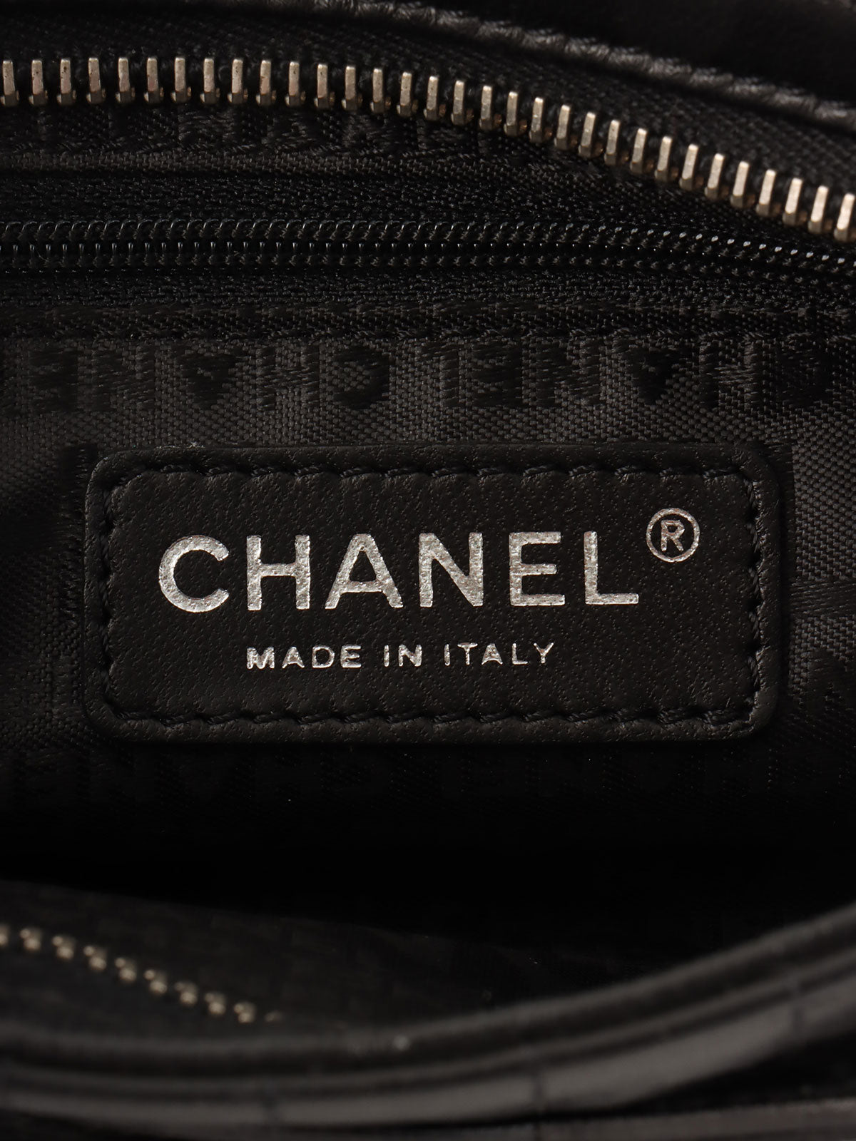 Camellia Chocolate Bar Chain Bag Mini Black (2005)
