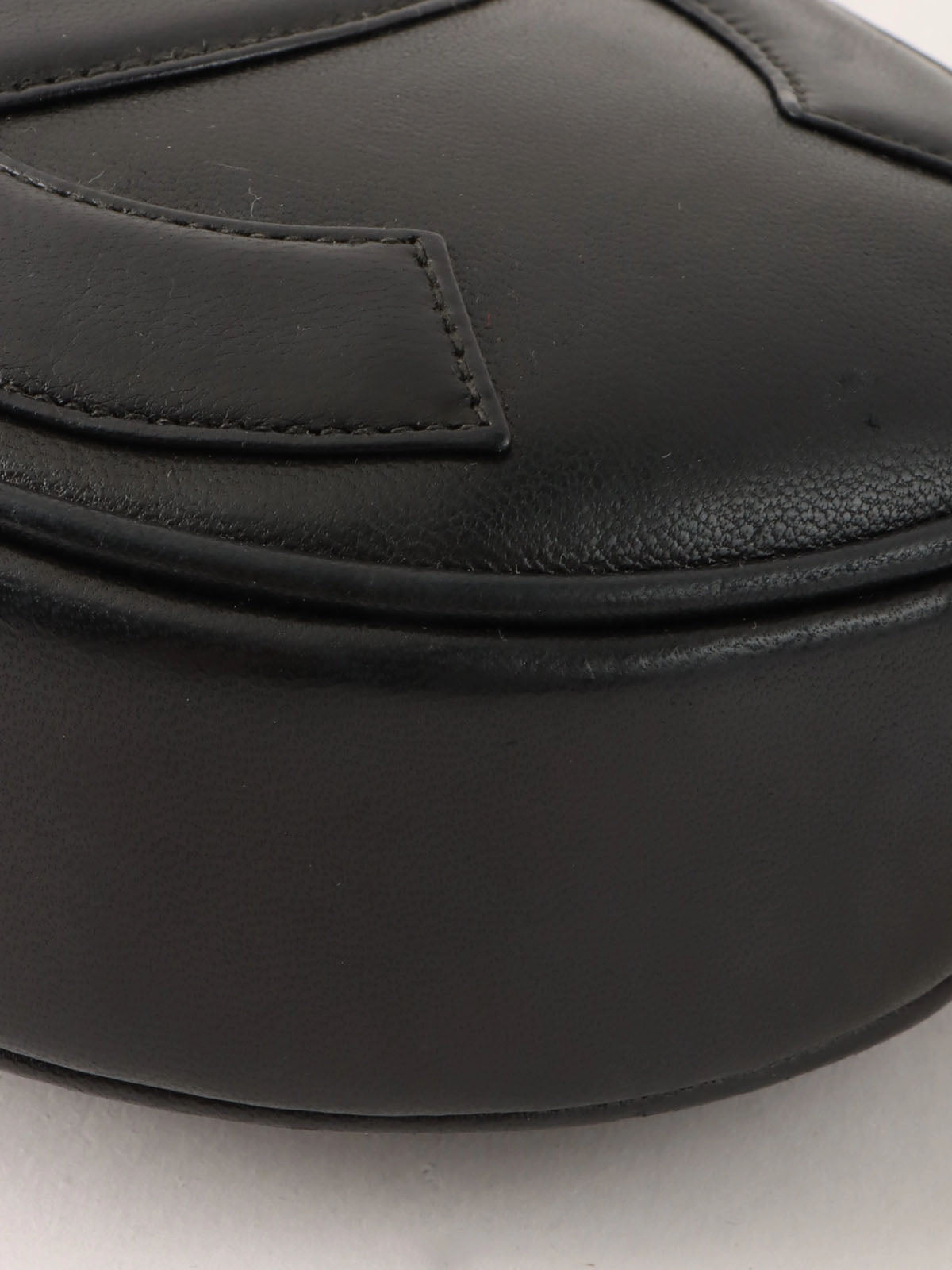 1990年頃製 オーバルCCマークステッチタッセルショルダーバッグ ブラック