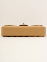 2004年頃製 キャビアスキンイーストウェストチェーンバッグ ベージュ