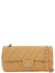 2004年頃製 キャビアスキンイーストウェストチェーンバッグ ベージュ