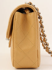 2004年頃製 キャビアスキンイーストウェストチェーンバッグ ベージュ