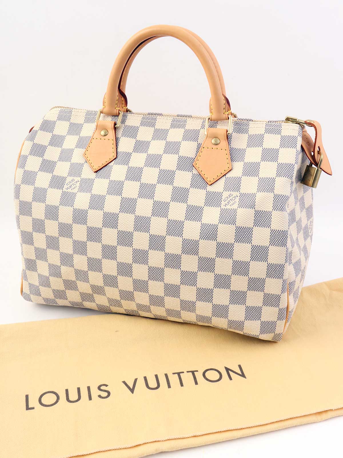 2007 帆布 Damier Azur Speedy 30 白色