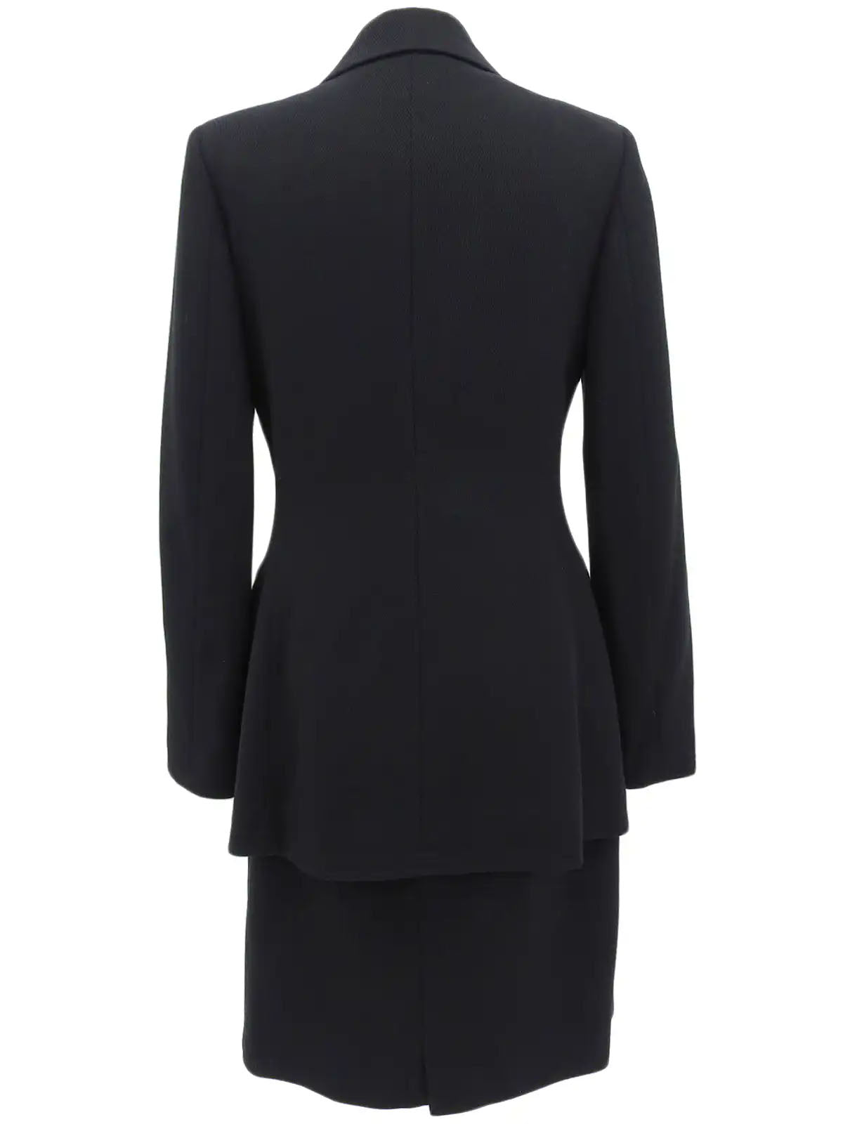 ロゴボタンセットアップ　ブラック