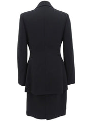 ロゴボタンセットアップ　ブラック