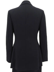 ロゴボタンセットアップ　ブラック