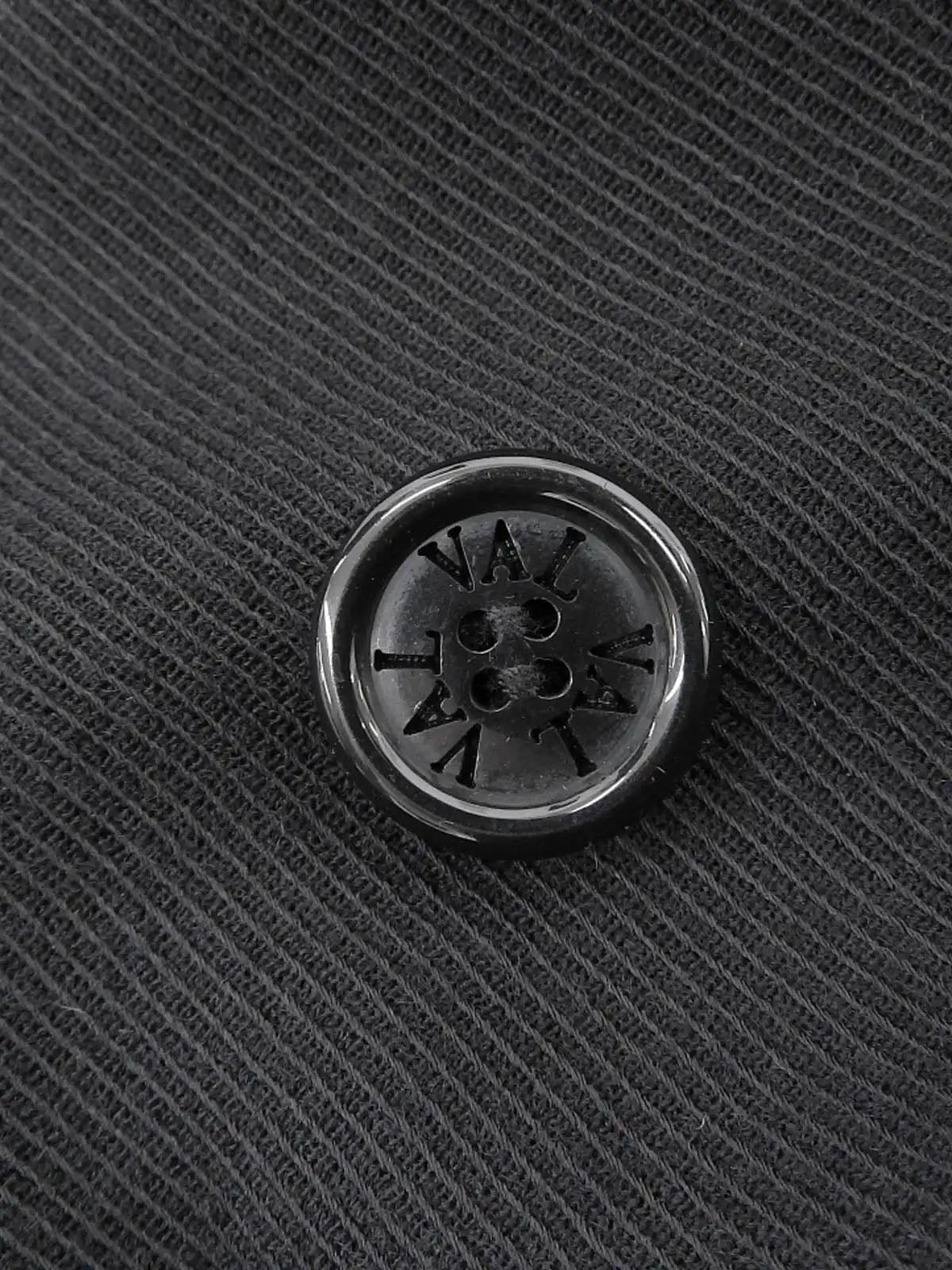 ロゴボタンセットアップ　ブラック