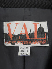 ロゴボタンセットアップ　ブラック