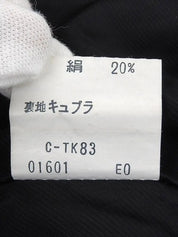 酒红色/黑色格纹双排扣夹克