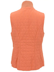 Gancini 橙色板面设计缝线背心