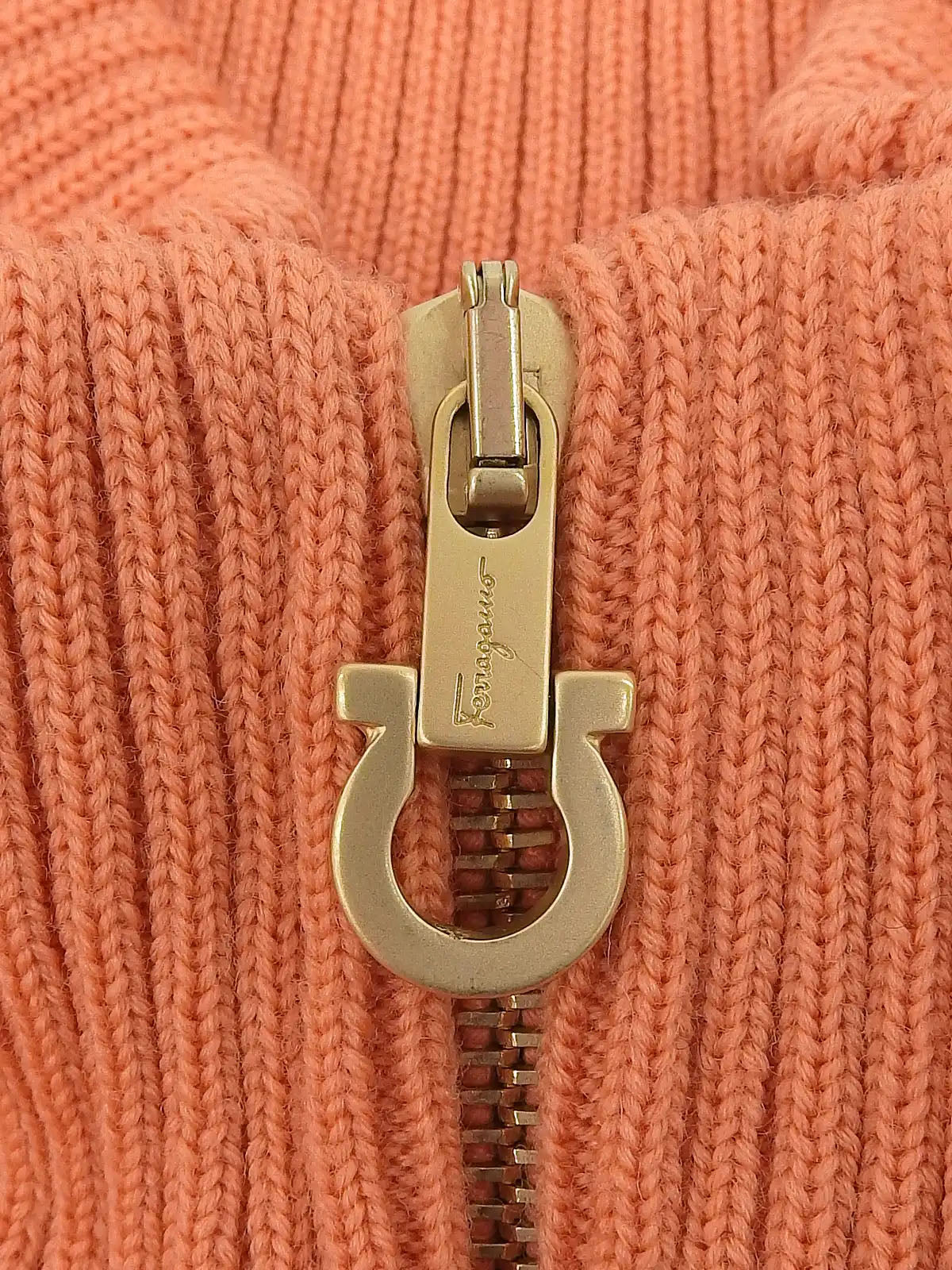 Gancini 橙色板面设计缝线背心