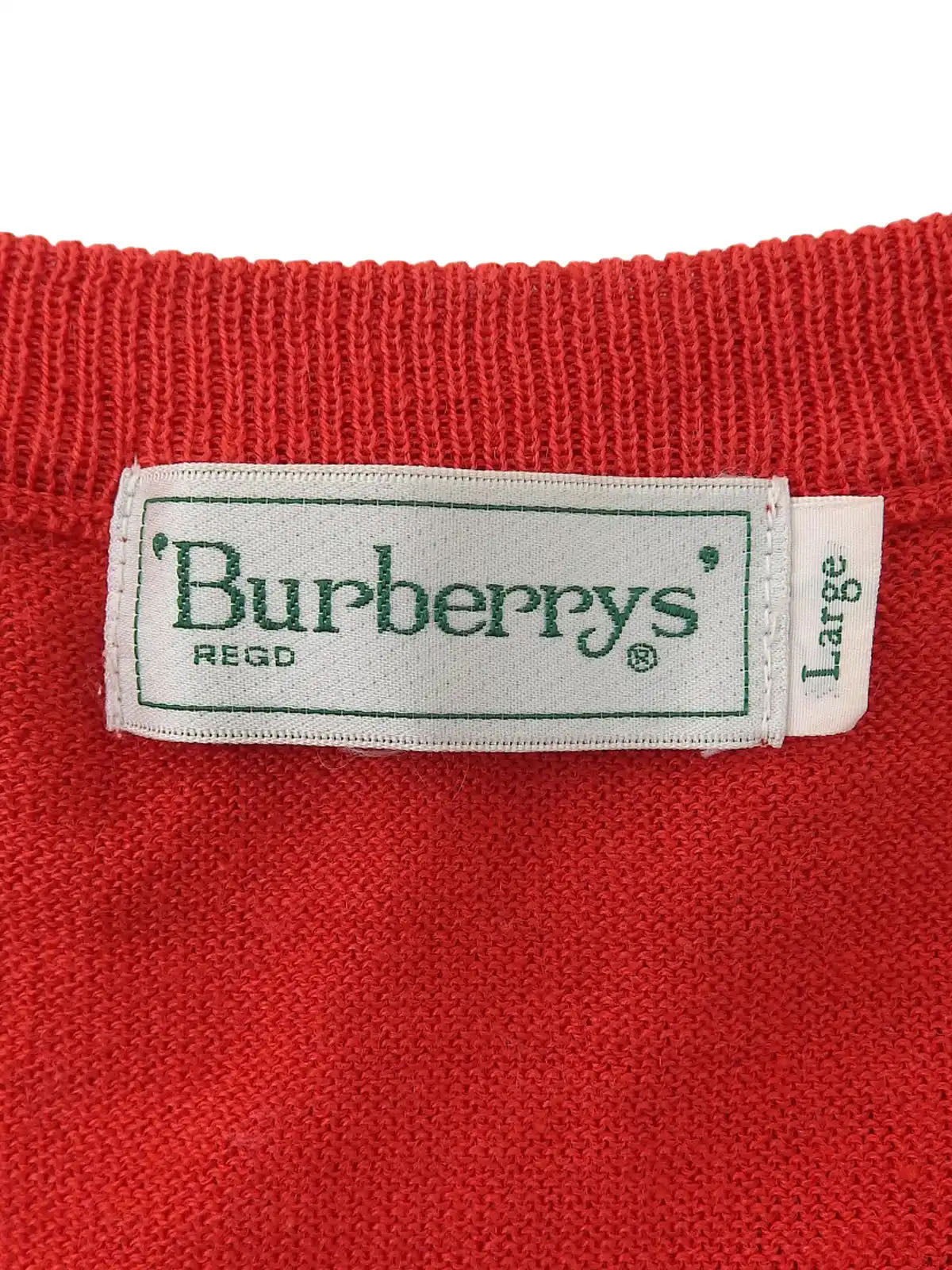 ロゴ刺繍ベスト　レッド