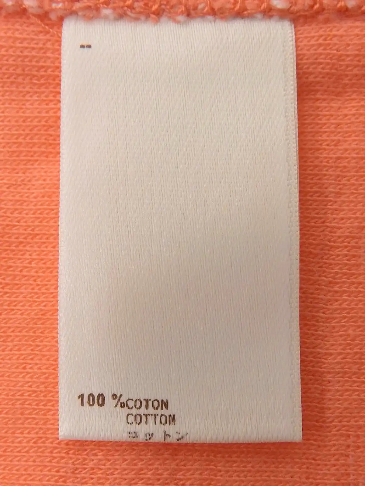 ボーダーパターンロゴノースリーブトップス ホワイト/オレンジ