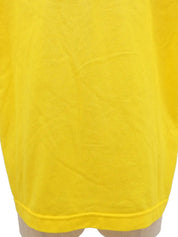 Two-tone logo button polo shirt in yellow and light green