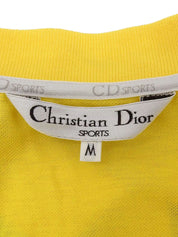 Two-tone logo button polo shirt in yellow and light green