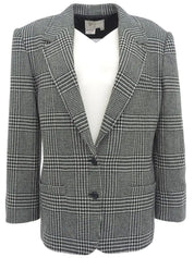 Houndstooth pattern jacket in black/white