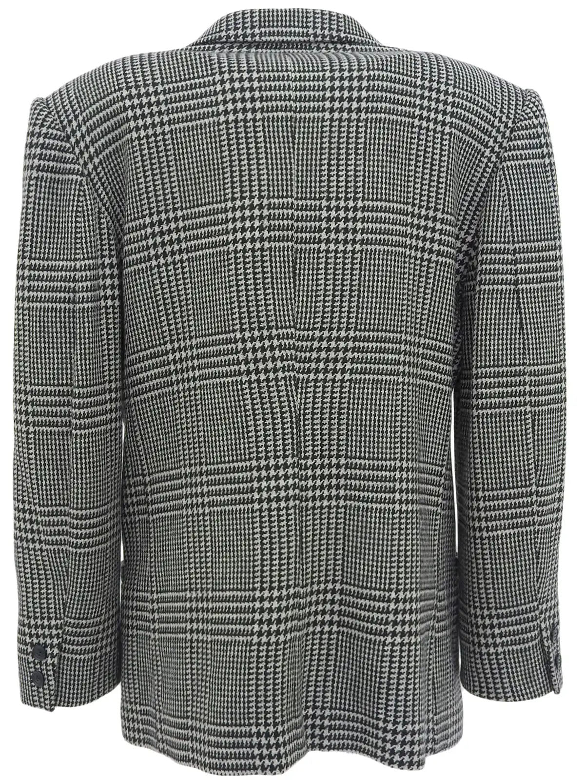 Houndstooth pattern jacket in black/white