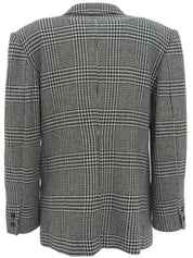 Houndstooth pattern jacket in black/white