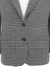 Houndstooth pattern jacket in black/white