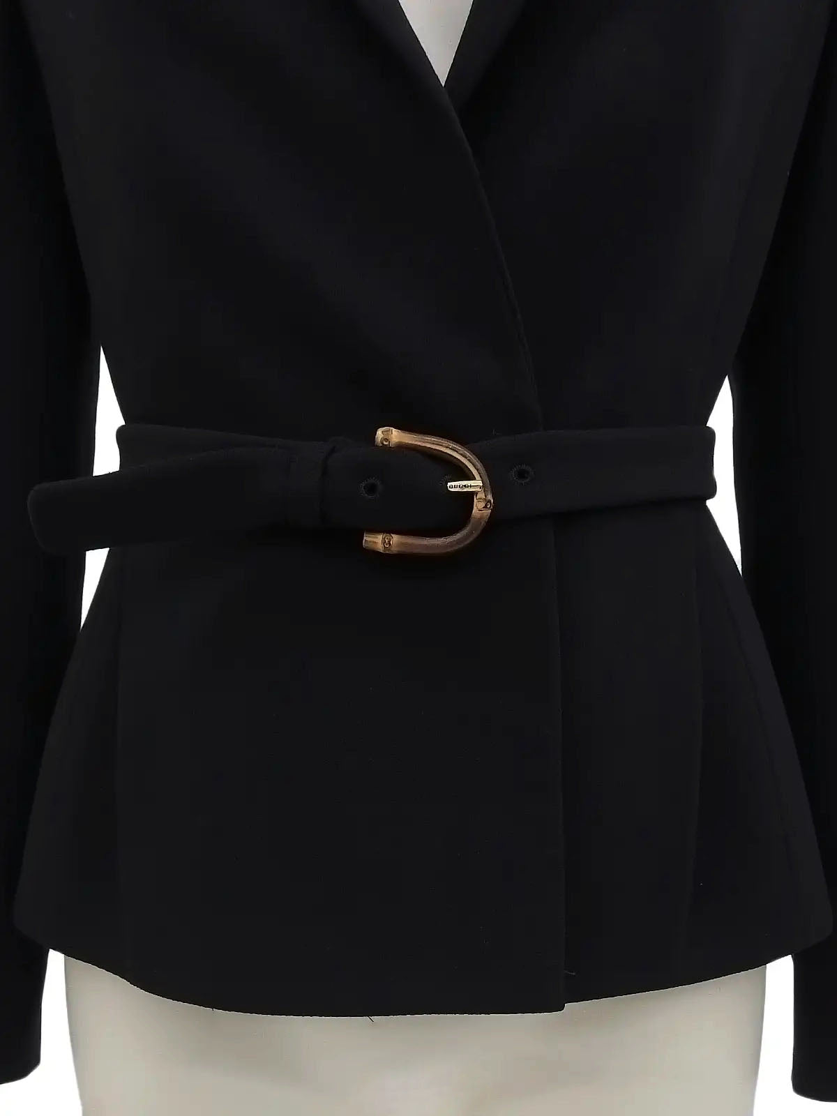 バンブーベルトジャケット　ブラック