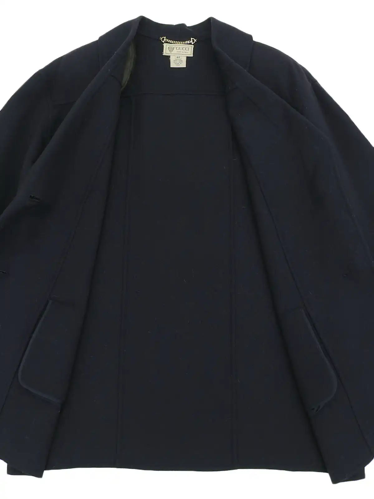 Navy Logo Button Coat