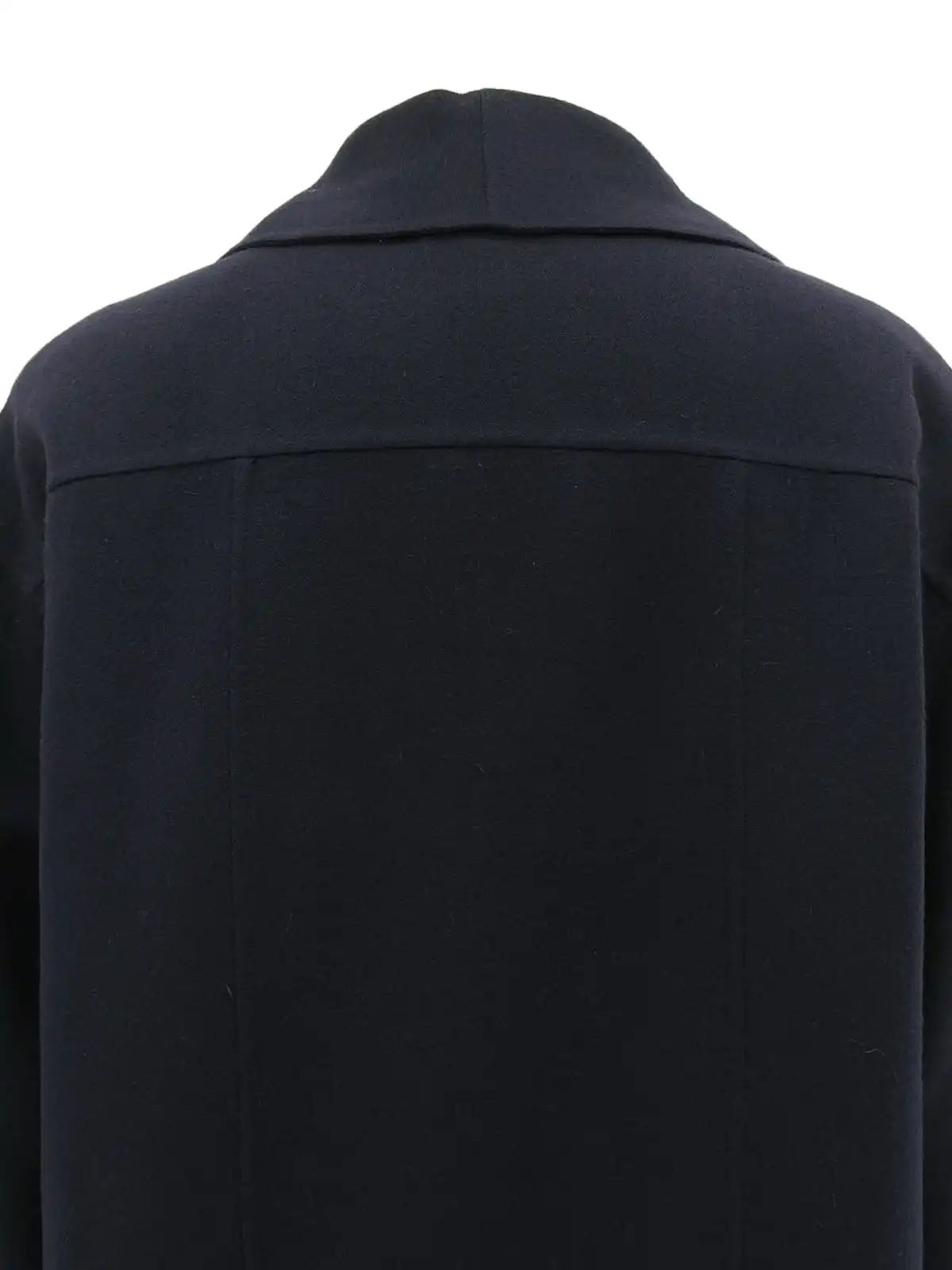 Navy Logo Button Coat
