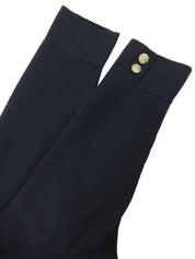 Navy Logo Button Coat